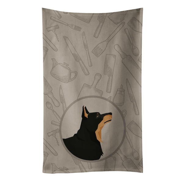 Carolines Treasures Lancashire Terrier in the Kitchen Kitchen Towel - CK2197KTWL