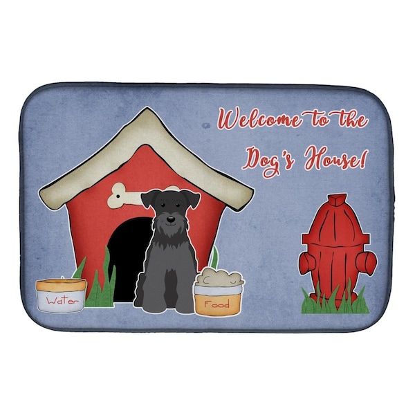 Carolines Treasures Dog House Collection Miniature Schanuzer Black Dish Drying Mat - BB2805DDM