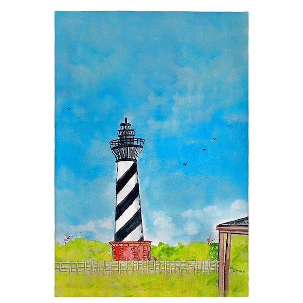 Betsy Drake Betsy Drake GT1068 Hatteras Lighthouse Guest Towel - GT1068