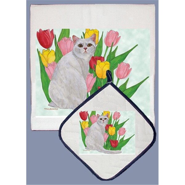 Pipsqueak Productions Pipsqueak Productions DP545 Cat Dish Towel And Pot Holder Set - DP545