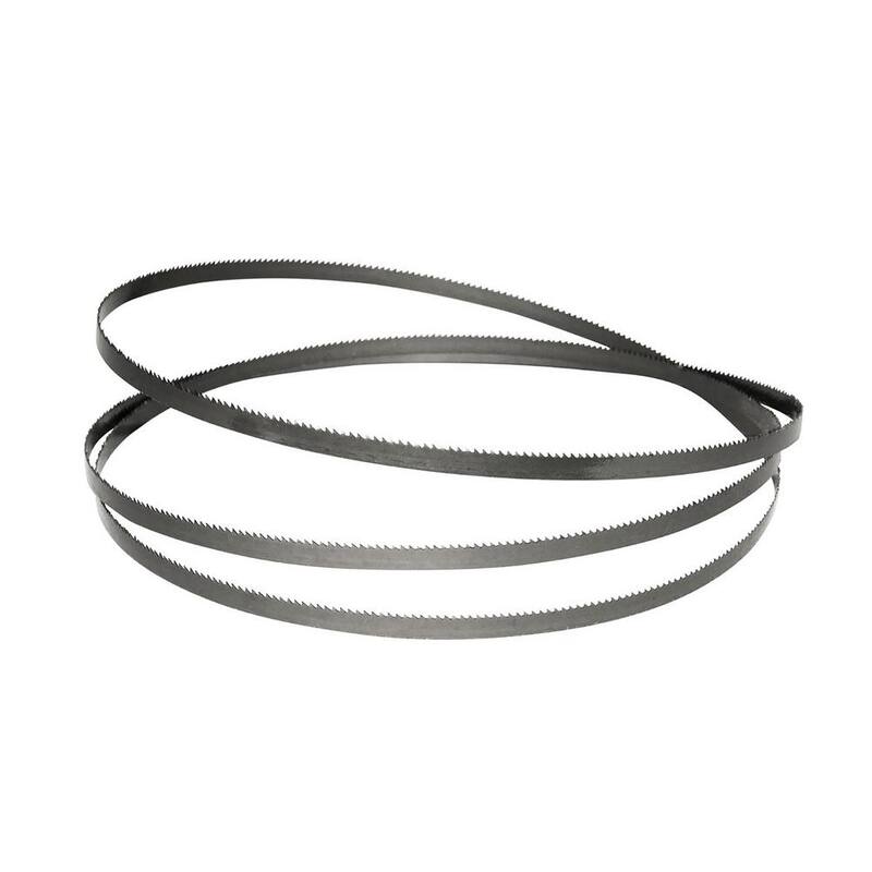 Conjunto de seis hojas de sierra de cinta de acero al carbono de alta calidad de POWERTEC de 56-1/8 pulgadas para la sierra de banda de tres ruedas de 10 pulgadas de Delta, Pro-Tech, Ohio Forge - 13609-P2.