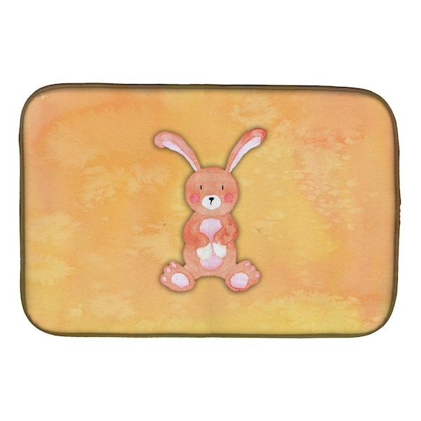Carolines Treasures Rabbit Watercolor Dish Drying Mat - BB7383DDM