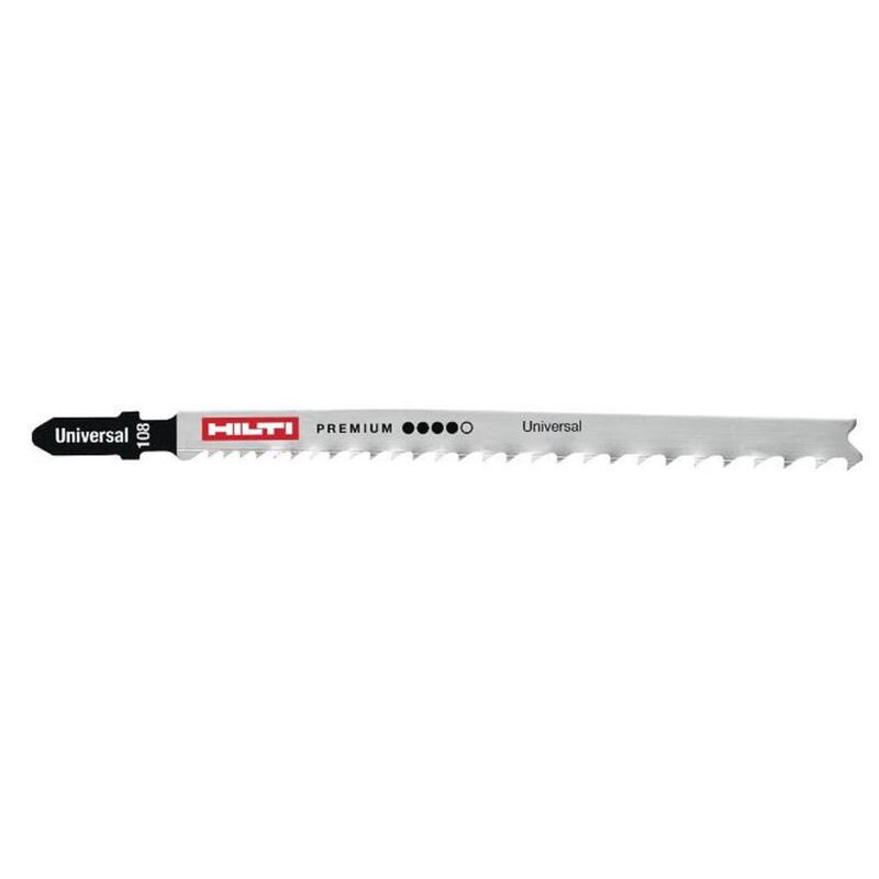 Cuchilla de caladora bimetálica multiusos con eje en forma de T, de 2.4 mm x 4.25 pulg. y 5 TPI (paquete de 5) - 2332311