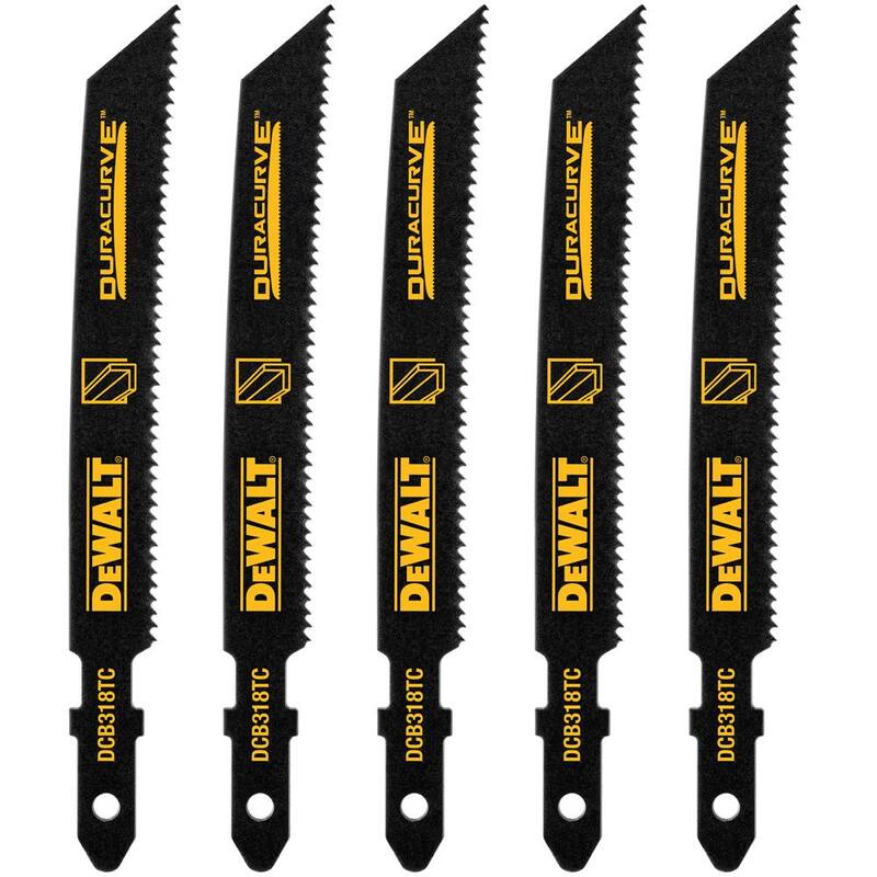 DEWALT Hoja de sierra de calar para corte de metal mediano de 3-5/8 pulgadas y 18 TPI (paquete de 5) - DWAJTDCB318TC5