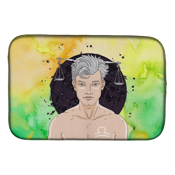 Carolines Treasures Libra Zodiac Sign Dish Drying Mat - BB7323DDM