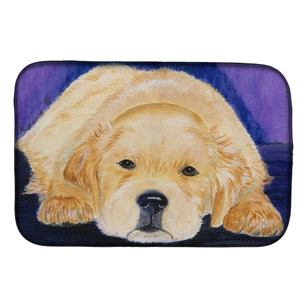 Carolines Treasures Golden Retriever Dish Drying Mat - SS8212DDM