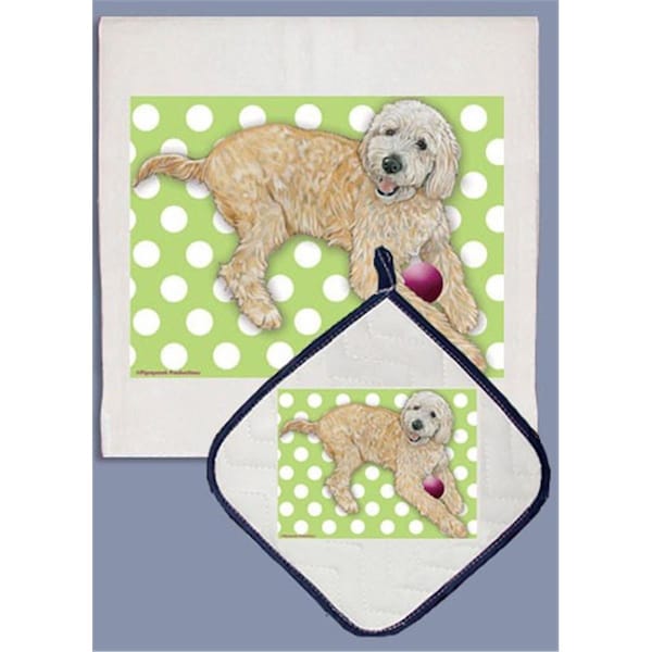 Pipsqueak Productions Doodle Dish Towel And Pot Holder Set - DP576B