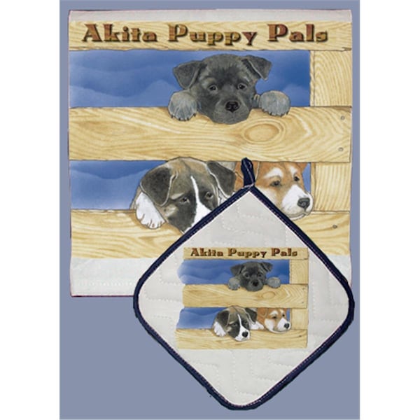 Bakebetter Dish Towel and Pot Holder Set - Akita - BA3673830