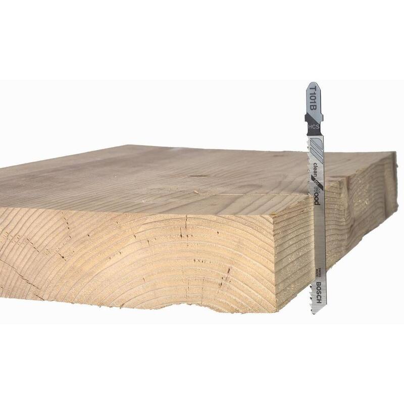 Conjunto de hojas para sierra de calar bimetálicas Bosch para pisos laminados, corte de materiales laminados y madera contrachapada (paquete de 3) - T503