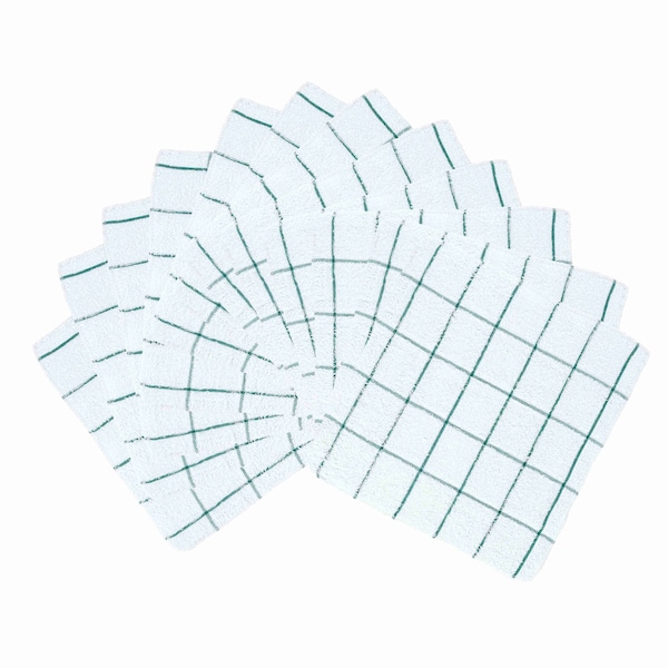 Monarch Brands Cooks Linen Dishcloths , Green, 12PK - P-DISH-GREEN