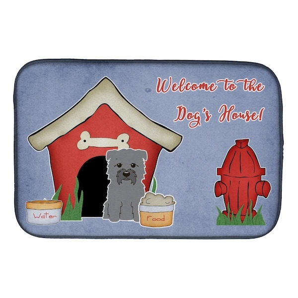 Carolines Treasures Dog House Collection Glen of Imal Grey Dish Drying Mat - BB2813DDM