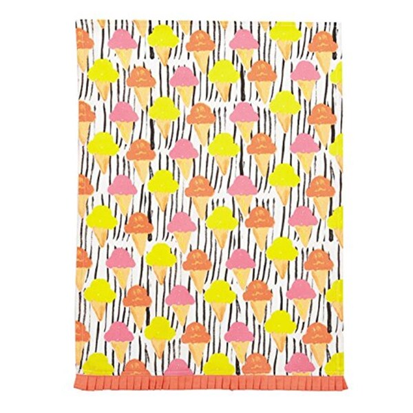 Bebida 18 x 25 in. Ice Cream Kitchen Towel, Multi Color, 4PK - BE3111862