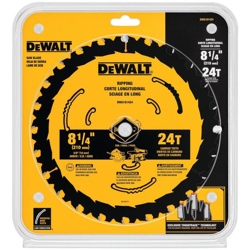 DEWALT 8-1/4 pulgadas 24 dientes hoja de sierra circular - DWA181424