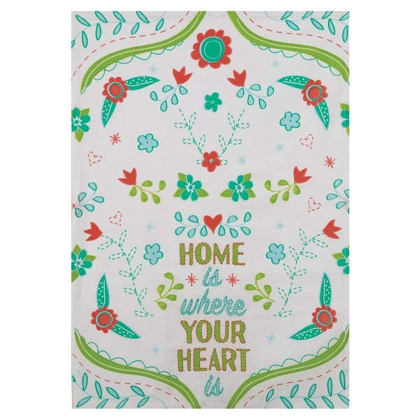 Tarifa 18 x 25 in. Home is Where Your Heart is Kitchen Towel, 4PK - TA3691735
