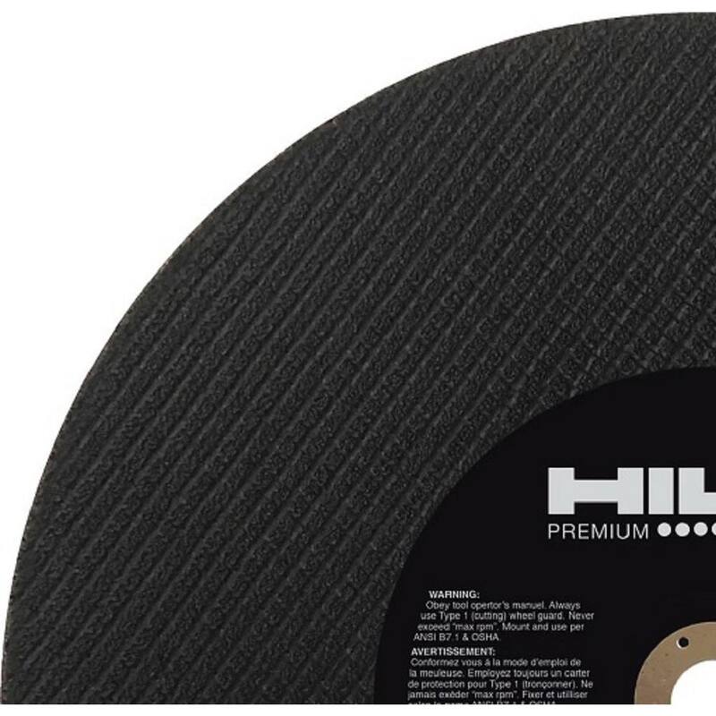 Hilti 16 pulgadas x 1/8 pulgadas x 1 pulgada 0-Dientes SP Abrasivo Riel de Corte de Sierra de Gas con Hoja/Discos (paquete de 10) - 436739