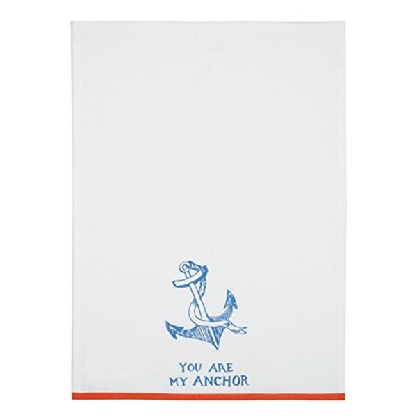 Bebida 18 x 25 in. You Are My Anchor Kitchen Towel, Multi Color, 4PK - BE3676329