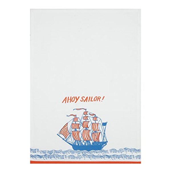 Bebida 18 x 25 in. Ahoy Sailor Kitchen Towel, Multi Color, 4PK - BE3685847