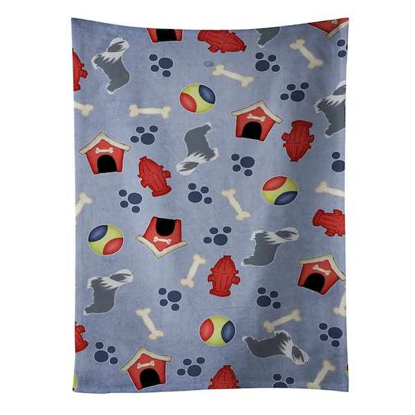 Carolines Treasures Bearded Collie Dog House Collection Kitchen Towel - BB3917KTWL
