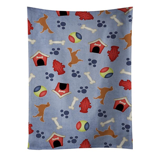 Carolines Treasures Golden Retriever Dog House Collection Kitchen Towel - BB3904KTWL