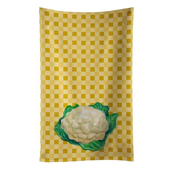 Carolines Treasures Cauliflower on Basketweave Kitchen Towel - BB7190KTWL
