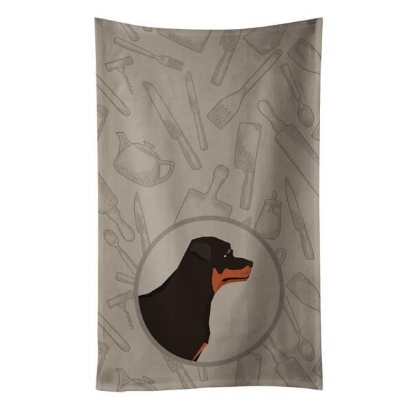 Carolines Treasures Rottweiler in the Kitchen Kitchen Towel - CK2205KTWL