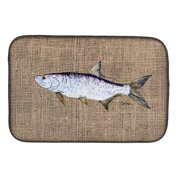 Carolines Treasures Fish - Tarpon Dish Drying Mat - 8774DDM