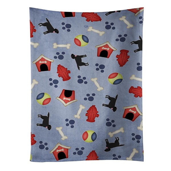 Carolines Treasures Dog House Collection Black Labrador Retriever Kitchen Towel - BB4102KTWL