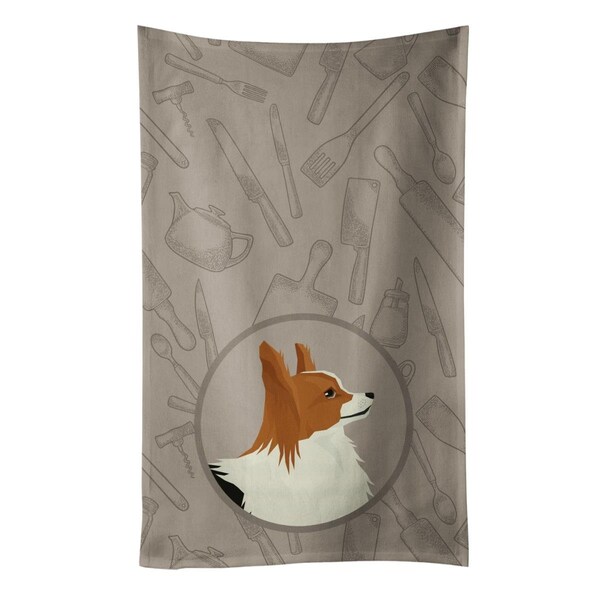 Carolines Treasures Papillon in the Kitchen Kitchen Towel - CK2200KTWL