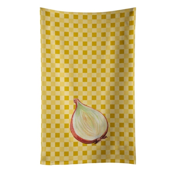 Carolines Treasures Onion on Basketweave Kitchen Towel - BB7205KTWL