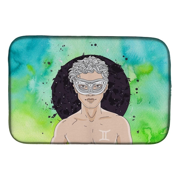 Carolines Treasures Gemini Zodiac Sign Dish Drying Mat - BB7319DDM