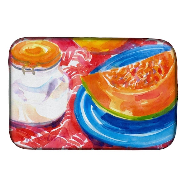 Carolines Treasures A Slice of Cantelope Dish Drying Mat - 6036DDM