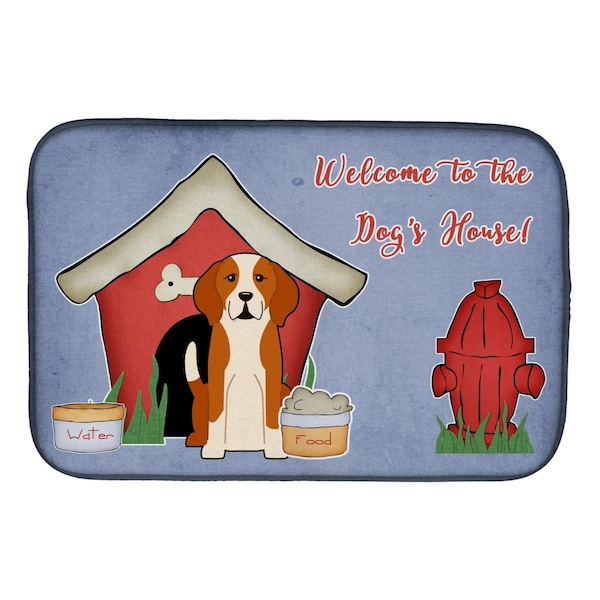 Carolines Treasures Dog House Collection English Foxhound Dish Drying Mat - BB2864DDM