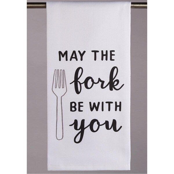 Tarifa May The Fork Be with You Kitchen Towel, 4PK - TA3673698