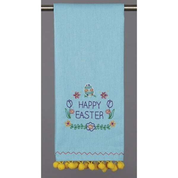 Peking Handicraft 15 x 22.5 in. Happy Easter PP Kitchen Towel, 4PK - 04HRS2095C