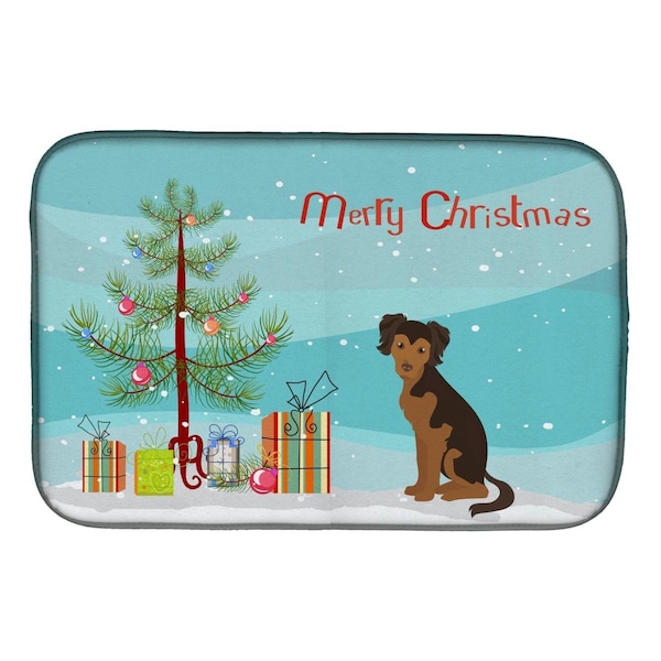 Carolines Treasures Persian Chihuahua Christmas Tree Dish Drying Mat - CK3506DDM