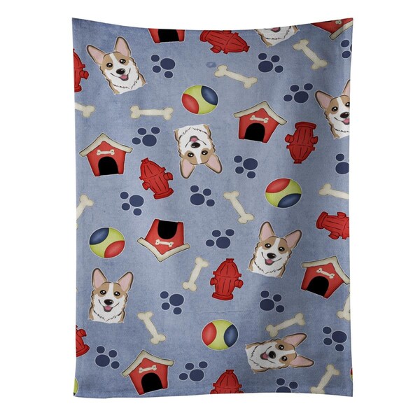 Carolines Treasures Dog House Collection Sable Corgi Kitchen Towel - BB4032KTWL