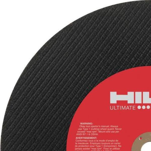 Hilti 12 pulgadas x 5/32 pulgadas x 0.787 pulgadas SPX Disco de sierra de gas para corte de acero abrasivo (paquete de 10) - 436722