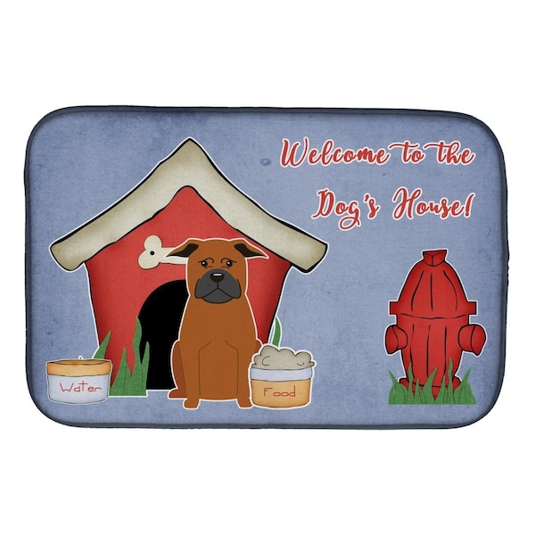 Carolines Treasures Dog House Collection Chinese Chongqing Dog Dish Drying Mat - BB2865DDM