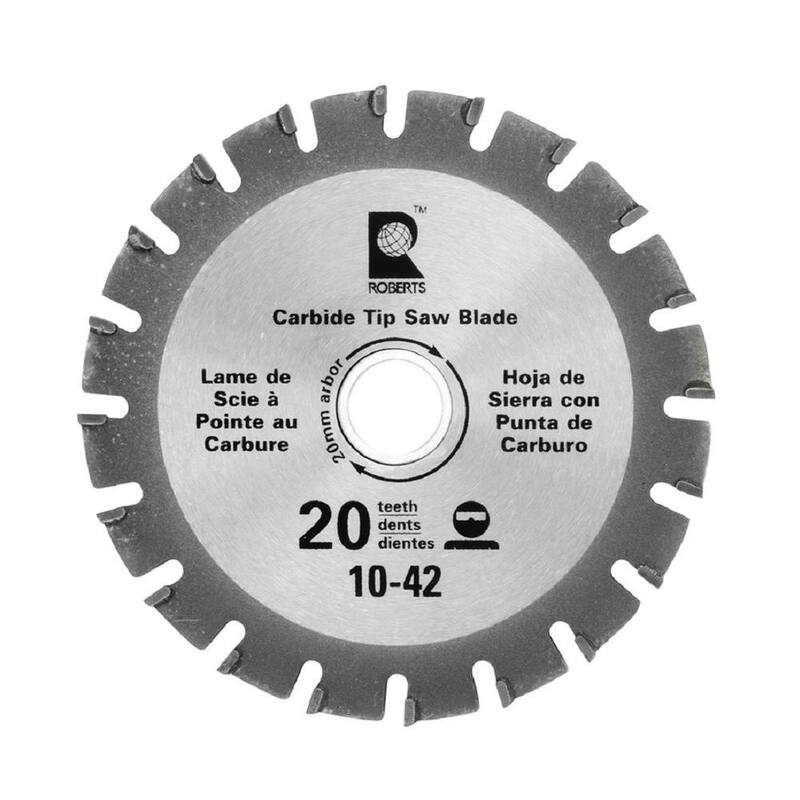 HOJA DE REPUESTO PARA SIERRA PARA MARCOS DE 4.25 pulgadas y 20 DIENTES CON PUNTA DE CARBURO DE ROBERTS - 10-42