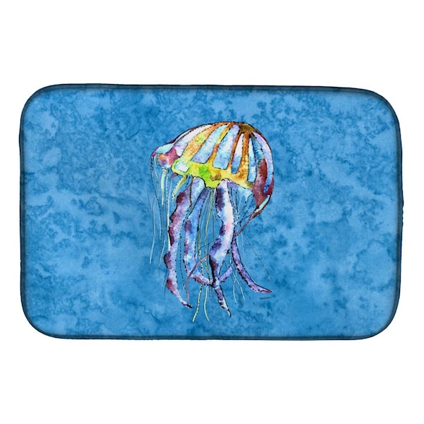 Carolines Treasures Jellyfish Dish Drying Mat - 8682DDM