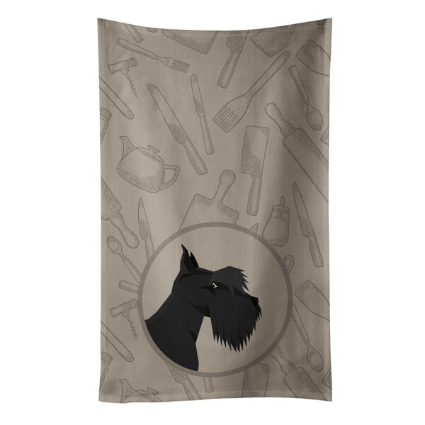 Carolines Treasures Scottish Terrier in the Kitchen Kitchen Towel - CK2207KTWL