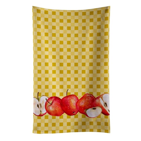 Carolines Treasures Apple on Basketweave Kitchen Towel - BB7164KTWL