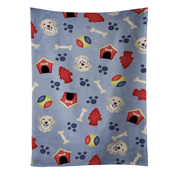 Carolines Treasures Dog House Collection Golden Retriever Kitchen Towel - BB3984KTWL