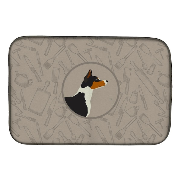 Carolines Treasures Basenji in the Kitchen Dish Drying Mat - CK2164DDM