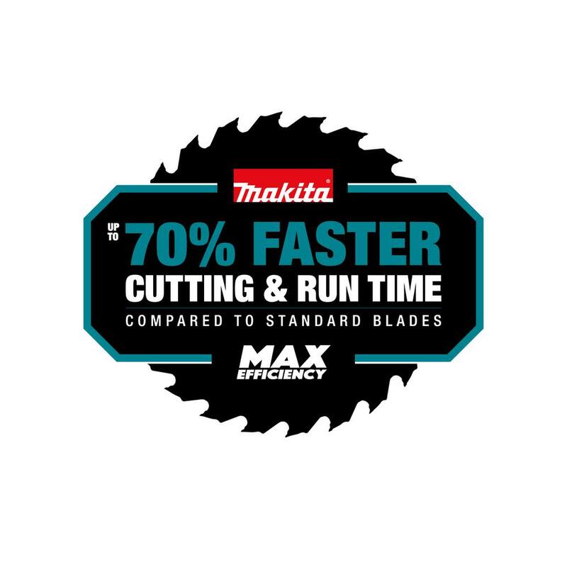 Makita Max Efficiency Hoja de sierra ingleteadora de corte delgado de 8-1/2 pulgadas y 45 dientes - E-06965
