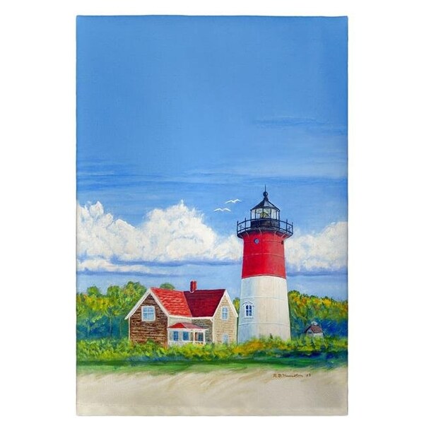 Betsy Drake Betsy Drake GT1120 Nauset Lighthouse; Cape Cod; MA Guest Towel - GT1120