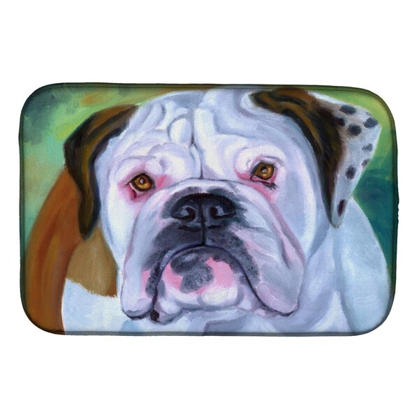 Carolines Treasures Miss English Bulldog Dish Drying Mat - 7350DDM