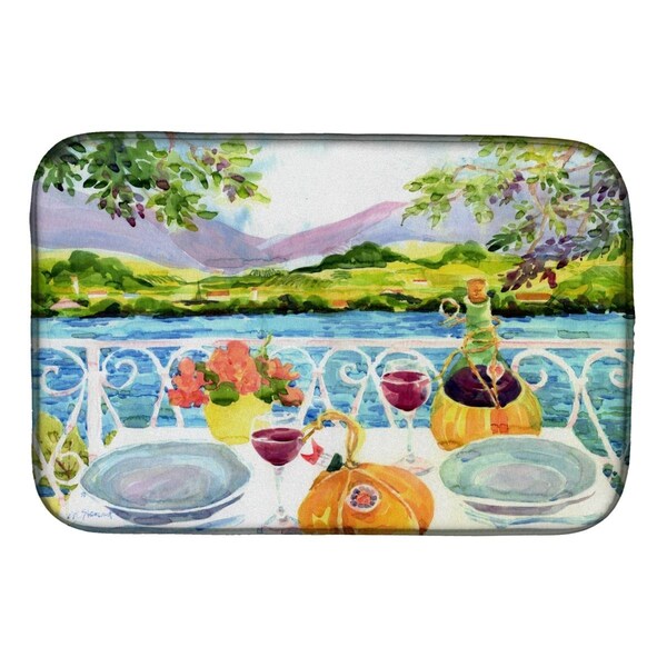 Carolines Treasures Afternoon of Grape Delights Wine Dish Drying Mat - 6139DDM