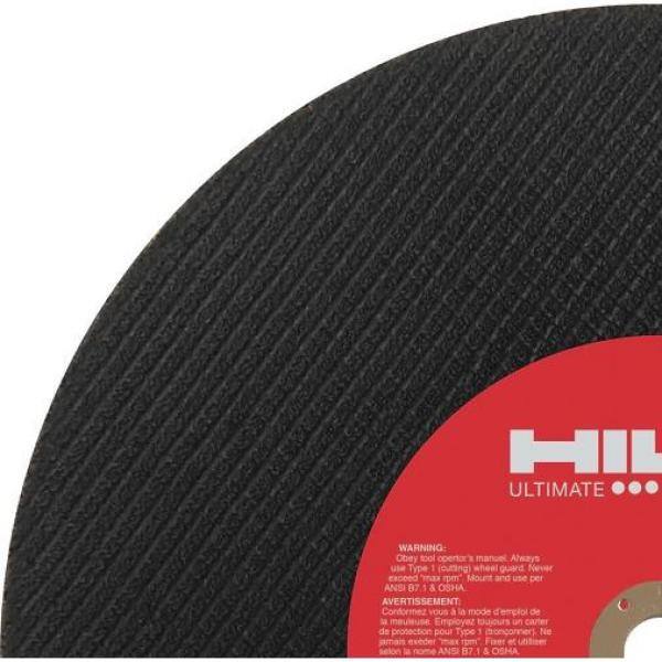 Disco de corte para montantes de panel de yeso Hilti de 14 pulgadas x 3/32 pulgadas x 1 pulgada SPX abrasivo (paquete de 10) - 436732