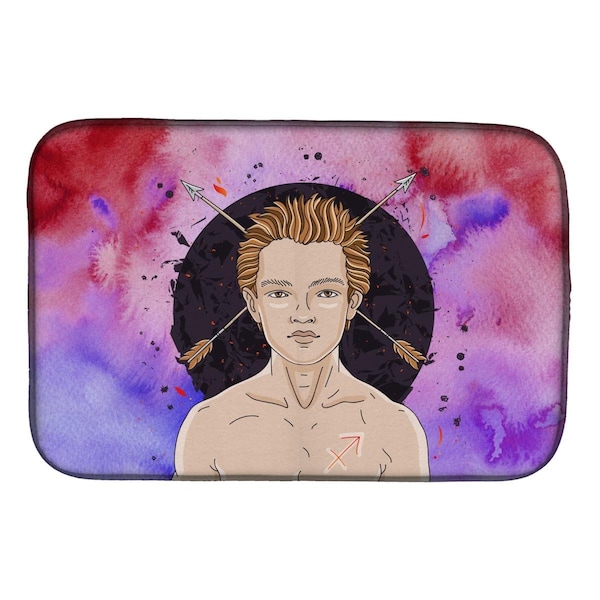 Carolines Treasures Sagittarius Zodiac Sign Dish Drying Mat - BB7325DDM